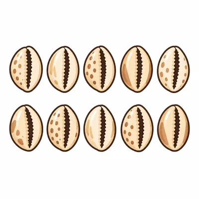 10 cowrie shells
