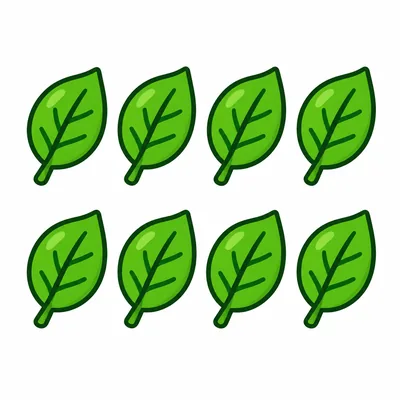 8 leaves
