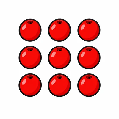 9 beads