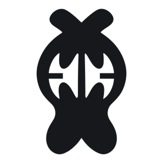 The Akpakpa symbol (pawpaw held by two hands)
