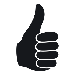 The Ga Mashie symbol: a thumb pointing to the sky