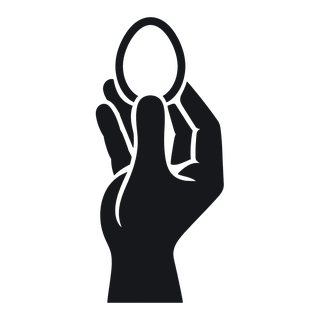 The Kpone symbol: fingers holding an egg